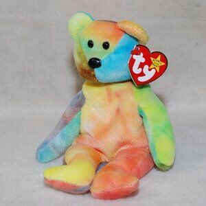 Garcia Bear Ty Beanie Baby RETIRED 1995 NM style 4051 PVC Pellets Vintage